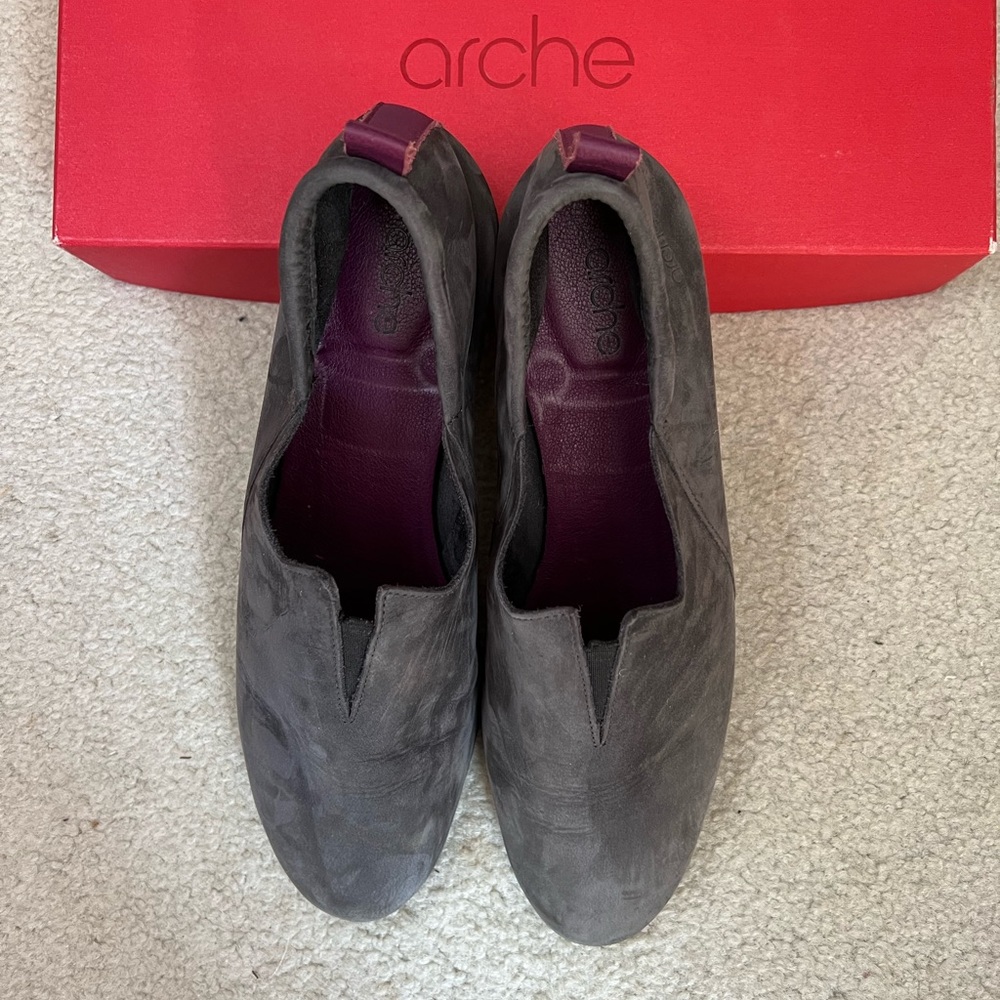 Arche Gray Suede Shoes